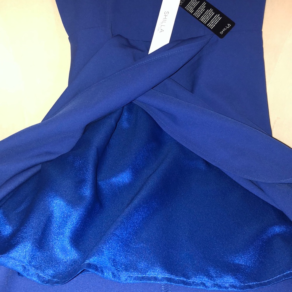 NWT Shilla Sublime Midi Dress Blue M - Picture 4 of 8